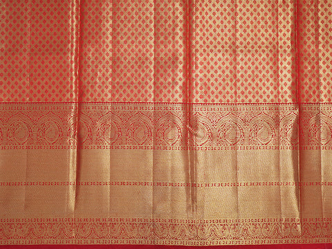Contrast Border Silver Tissue Pavadai Sattai Material