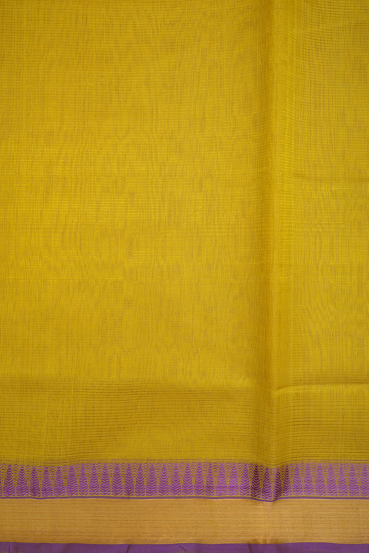 Contrast Border Sunflower Yellow Traditional Silk Cotton Saree