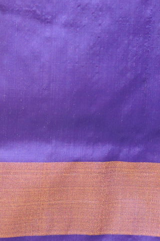 Contrast Border With Ikat Design Cream Color Pochampally Silk Saree