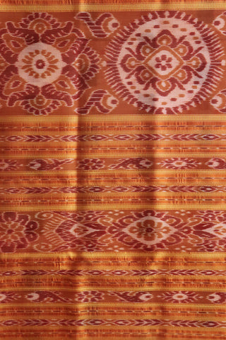 Contrast Border With Woven Buttas Cream Color Odisha Silk Saree