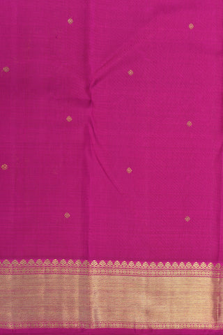 Brocade Rani Pink Kanchipuram Silk Saree