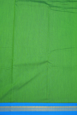 Contrast Paisley Zari Border Green Apoorva Semi Silk Saree