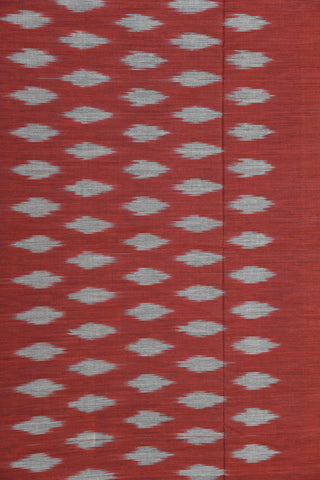 Contrast Plain Border In Ikat Design Black Semi Silk Cotton Saree