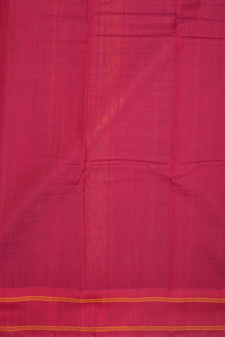 Temple Design Contrast Silk Border Tan Kanchi Cotton Saree