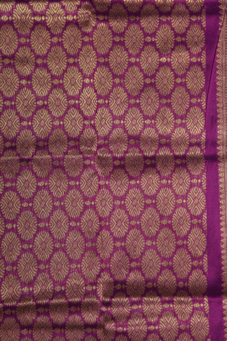 Contrast Zari Border Blue Kalyani Cotton Saree
