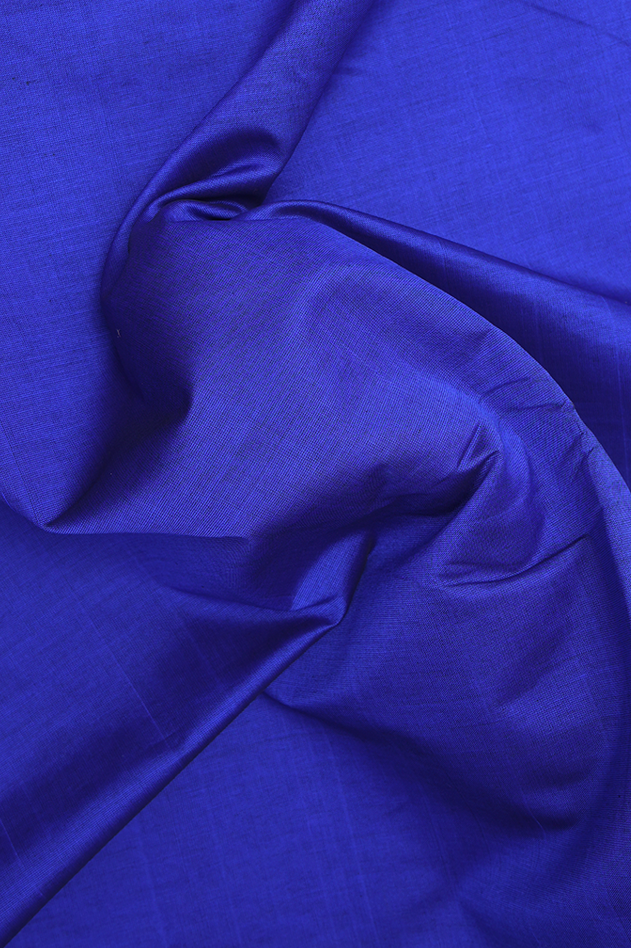 Contrast Zari Border Royal Blue Traditional Silk Cotton Saree