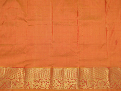 Contrast Zari Border With Allover Polka Dots Purple Rose Pavadai Sattai Material