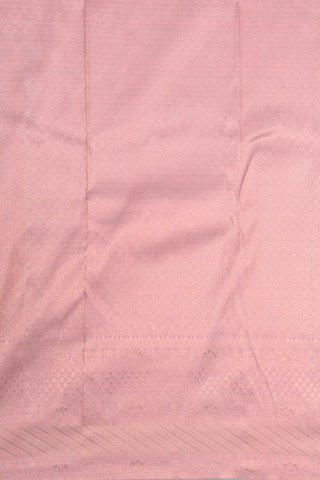 Copper Zari Big Border In Brocade Onion Pink Kanchipuram Silk Saree