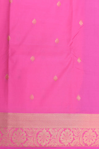 Copper Zari Border With Bindi Buttis Rose Pink Apoorva Art Silk Saree