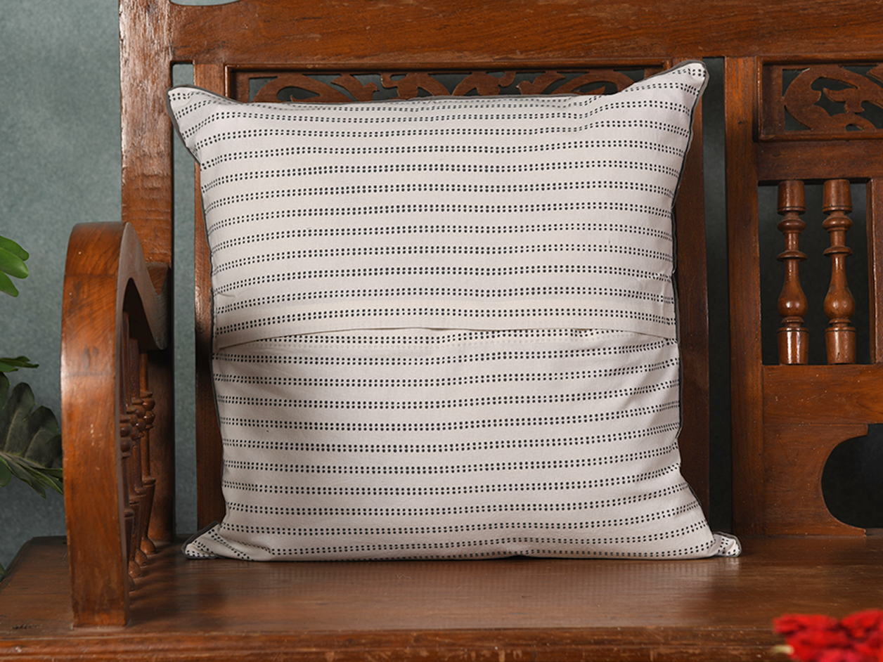 Traditional Kerosene Lamp Printed Cotton Cushion Cover