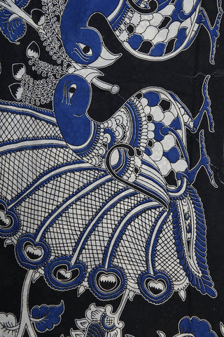 Creepers Design Multicolor Kalamkari Printed Silk Cotton Saree