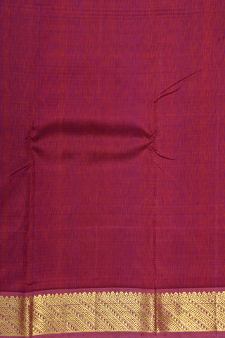Arai Madam Border In Plain Burgundy Purple Kanchipuram Silk Saree
