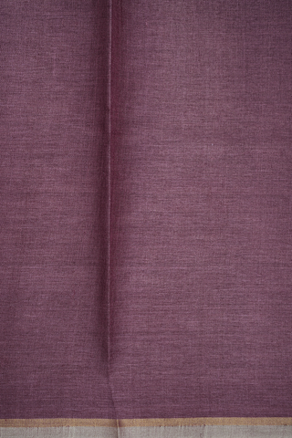 Diamond Buttas Dusty Purple Tussar Silk Saree
