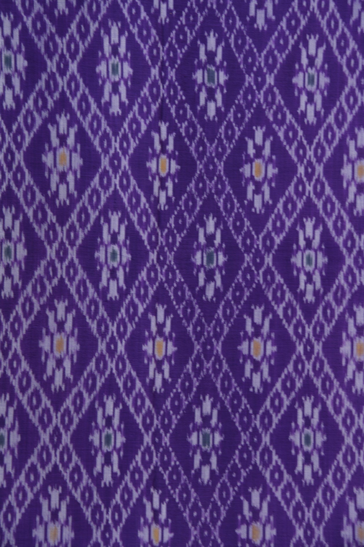 Diamond Design Violet Pochampally Cotton Saree