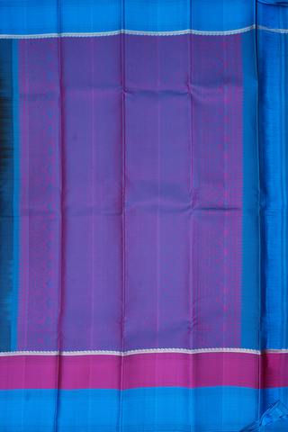 Diamond Floral Buttas Black Kanchipuram Silk Saree