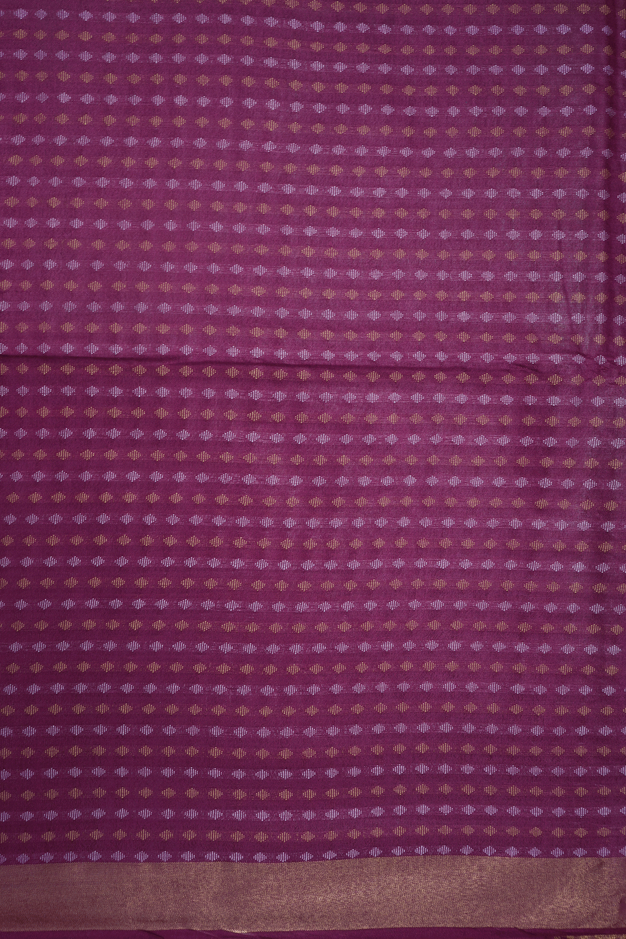 Diamond Threadwork Buttas Berry Purple Semi Tussar Silk Saree – Sundari ...