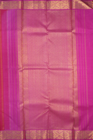 Elephant Iruthalai Pakshi Motif Pink Kanchipuram Silk Saree