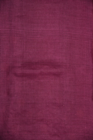 Embroidered Border With Mirror Work Purple Kota Silk Saree