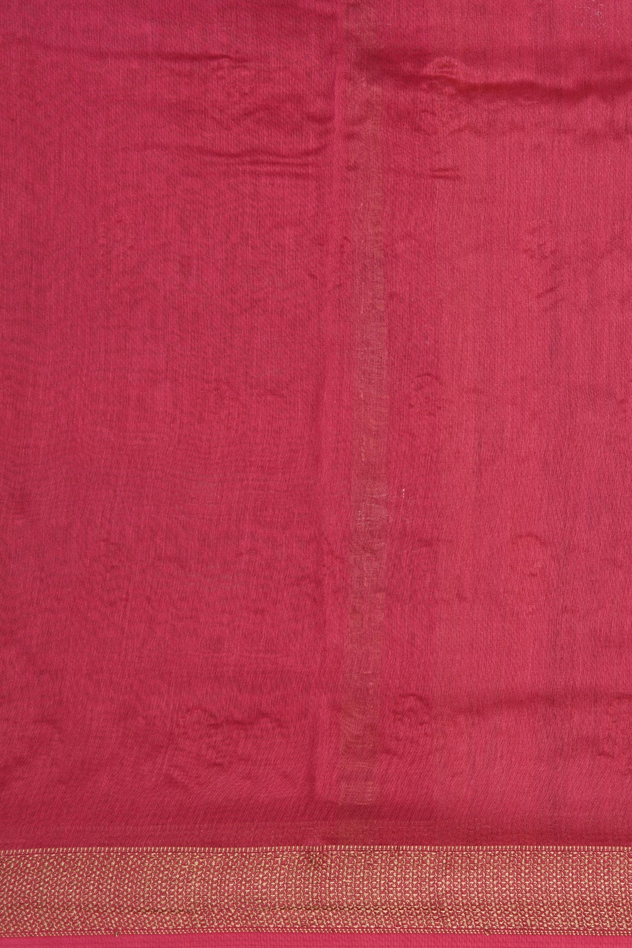 Embroidered Floral Design Magenta Pink Chanderi Silk Cotton Saree
