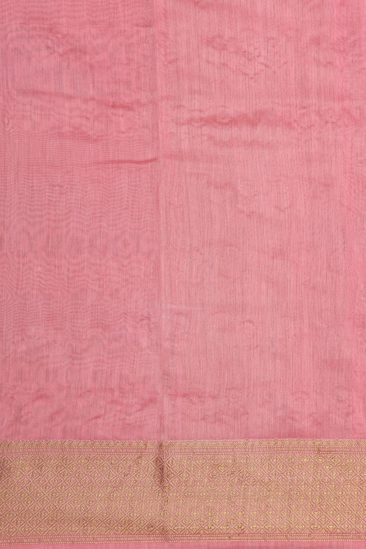 Embroidered Floral Design Pink Chanderi Silk Cotton Saree
