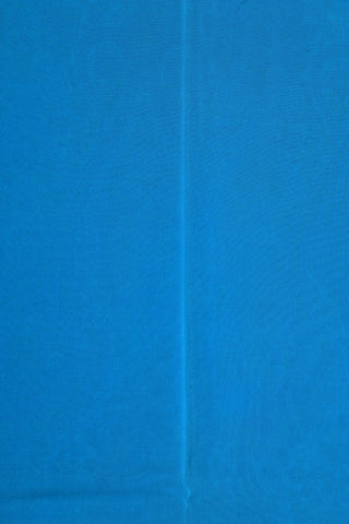 Floral Design Light Sea Blue Crepe Silk Saree