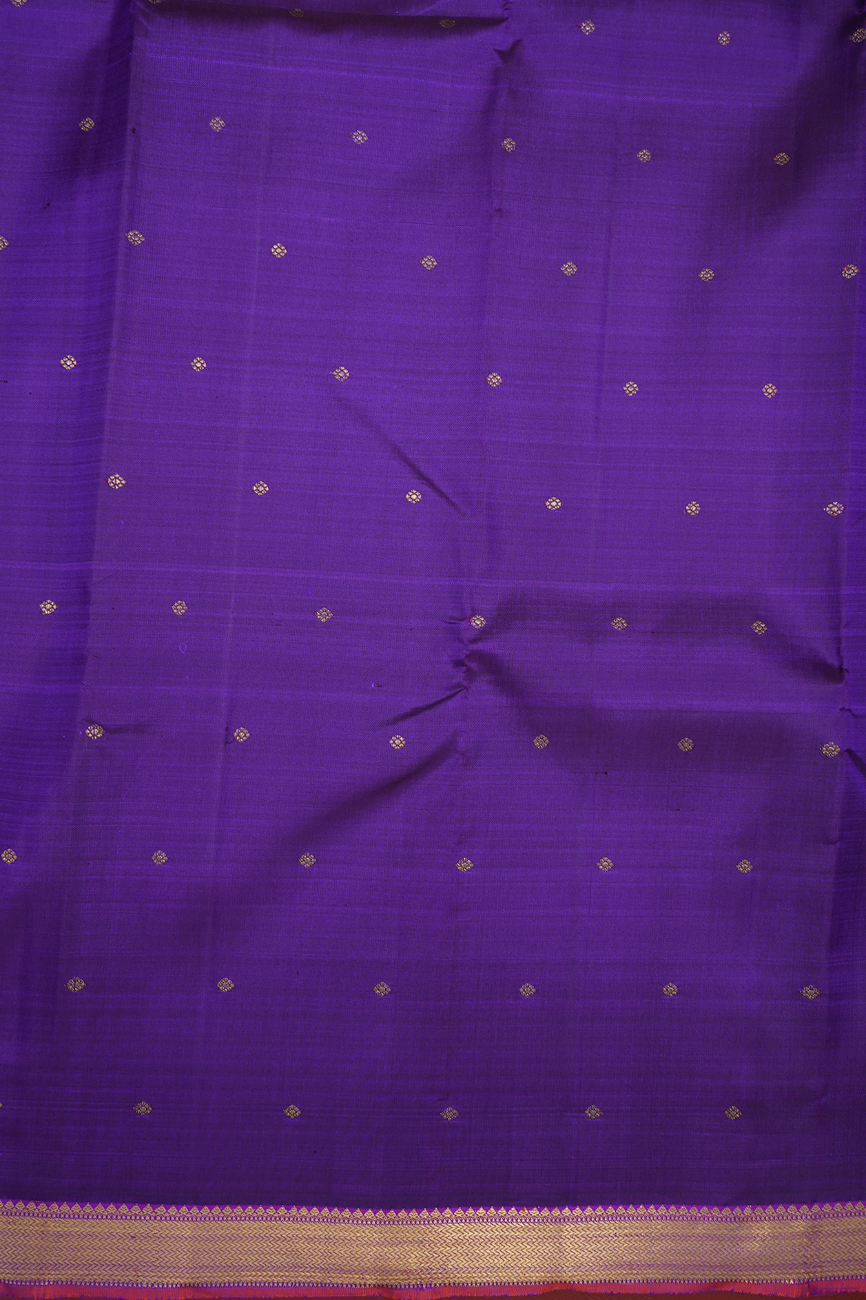 Floral Buttas Purple Kanchipuram Silk Saree