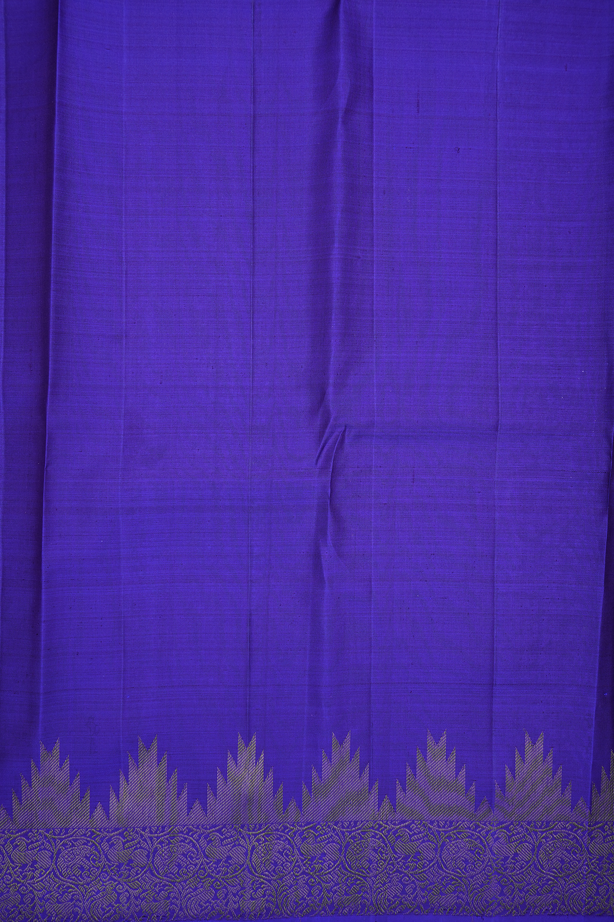 Floral Buttas Royal Blue Kanchipuram Silk Saree