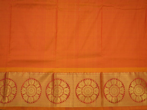 Floral Buttas With Zari Buttas Bright Red Silk Pavadai Sattai Material