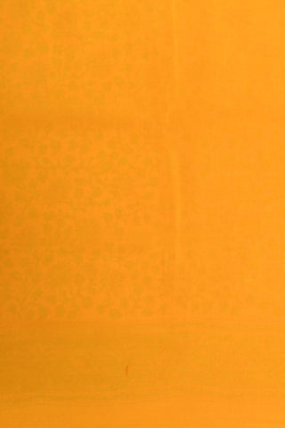 Floral Creepers Digital Printed Mustard Crepe Silk Saree