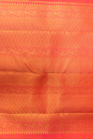 Floral Design Hot Pink Kanchipuram Silk Saree
