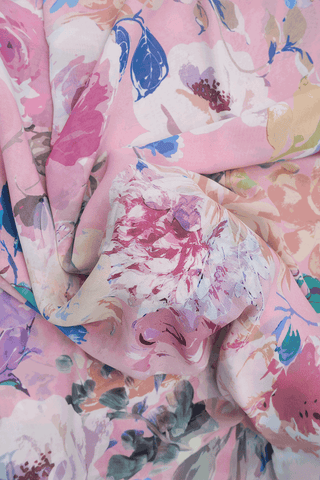 Floral Digital Printed Multicolor Crepe Saree