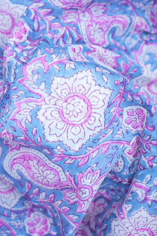 Floral Paisley Design Multicolor Jaipur Cotton Saree