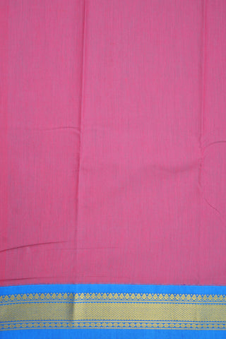 Floral Paisley Zari Motif Hot Pink Apoorva Semi Silk Saree