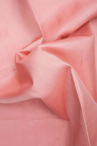 Floral Zari Buttis Salmon Pink Soft Silk Saree