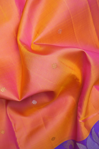 Floral Zari Buttis Pinkish Orange Mathappu Collection