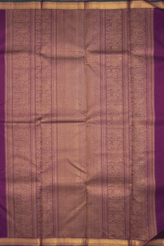 Floral Zari Buttis Plum Purple Kanchipuram Silk Saree