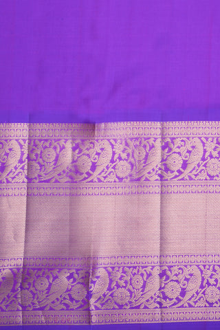 Flower Pot Motif Dual Shade Pink Kanchipuram Silk Saree