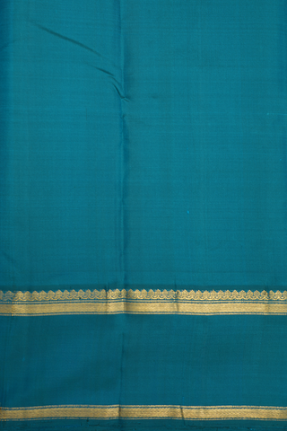Ganga Jamuna Border Cerulean Blue Kanchipuram Silk Saree