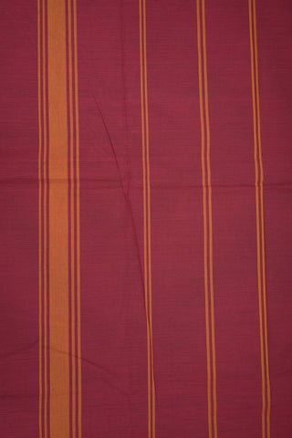 Ganga Jamuna Border Cherry Red Chettinadu Cotton Saree
