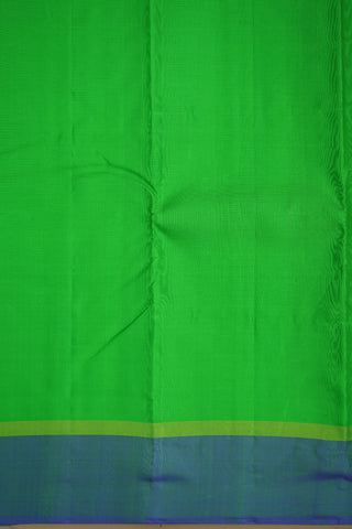 Ganga Jamuna Border Parrot Green Kanchipuram Silk Saree