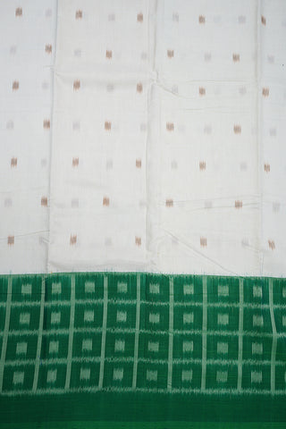 Ganga Jamuna Border Off White Kanchi Cotton Saree