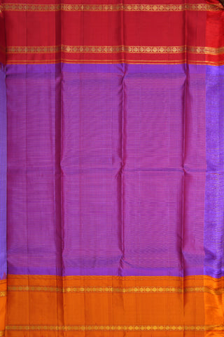 Ganga Jamuna Zari Border Lavender Kanchipuram Silk Saree