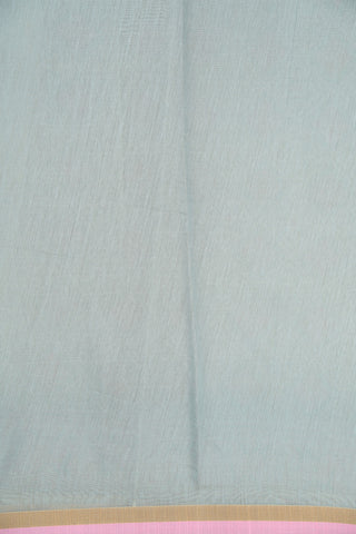 Geometric Pattern Grey Chanderi Cotton Saree
