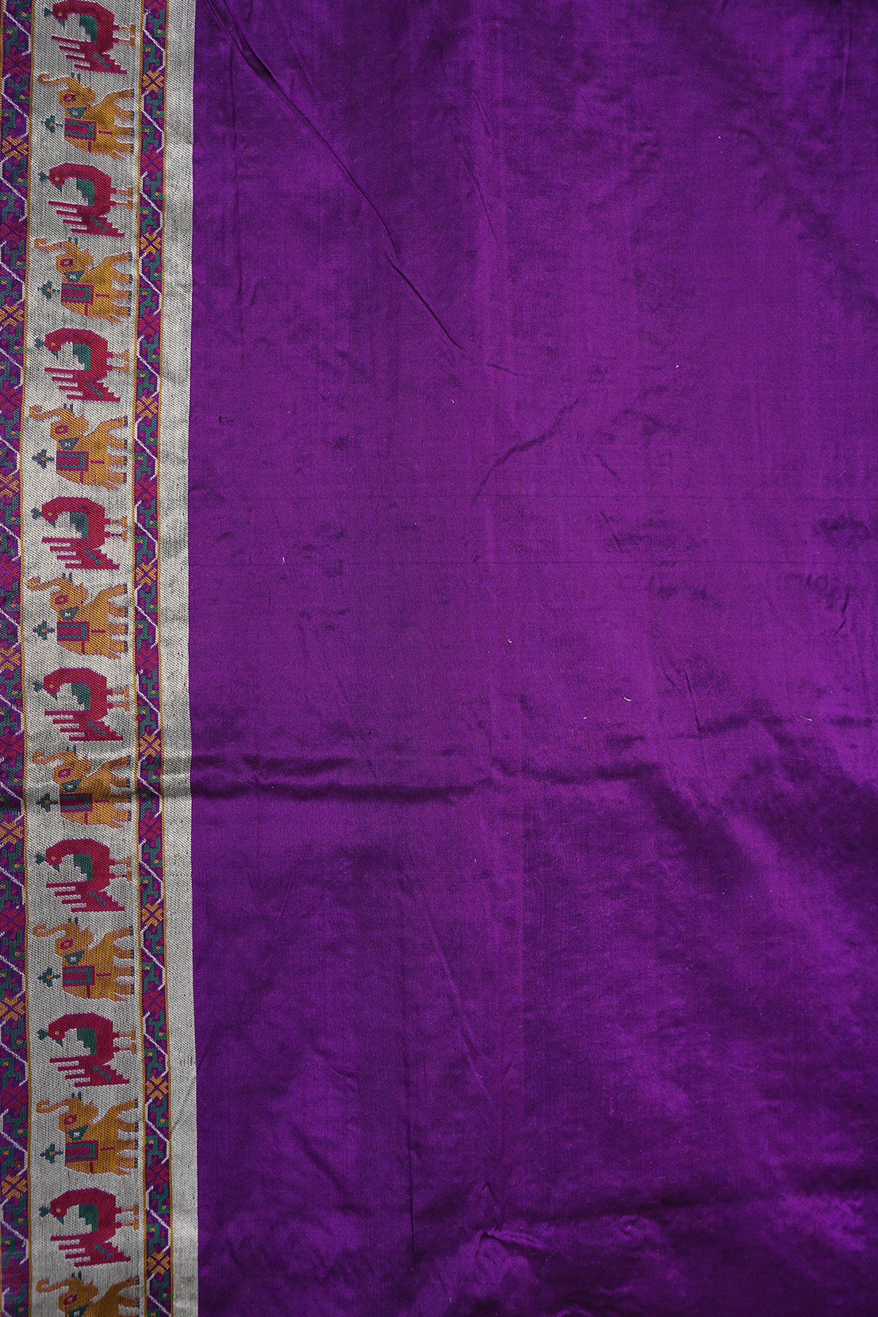 Allover Design Grape Purple Banarasi Silk Saree