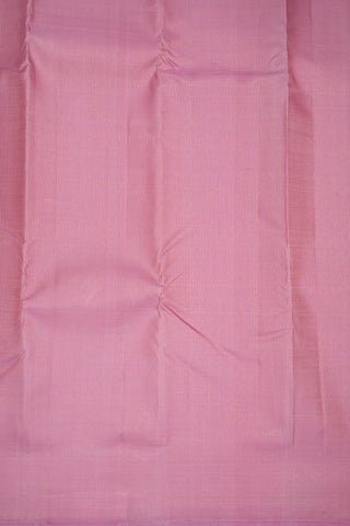 Gold Zari Stripes Orchid Pink Kanchipuram Silk Saree