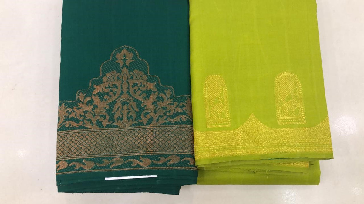 Green Color Kanchipuram Silk Saree