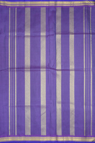 Allover Design Violet Kanchipuram Printed Silk Saree