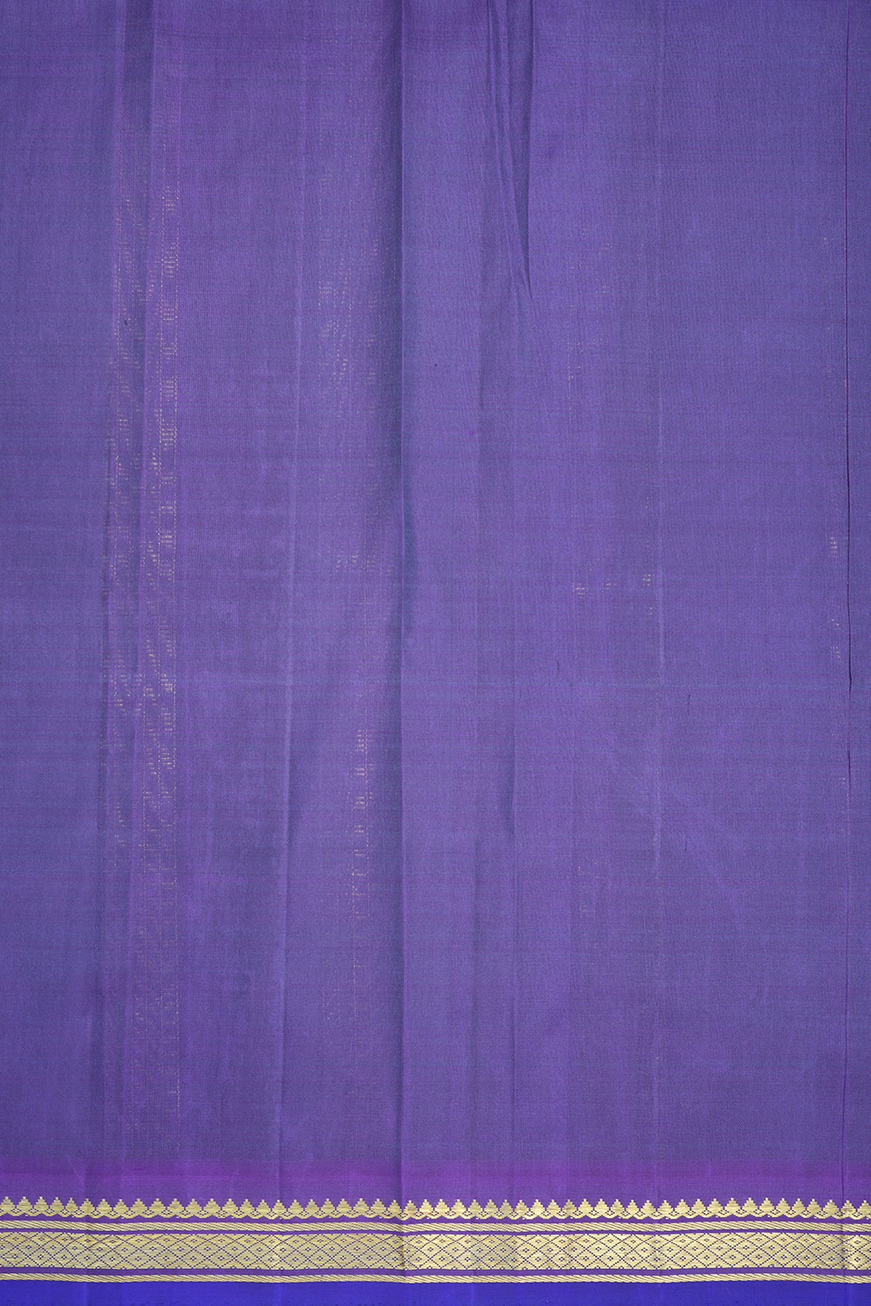 Allover Design Violet Kanchipuram Printed Silk Saree