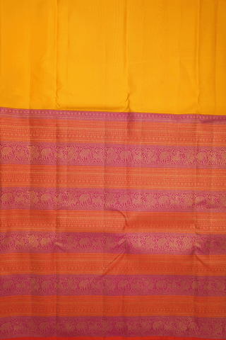 Half And Half Multicolor Kanchipuram Silk Saree