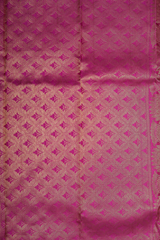 Half And Half Zari Butta Kanchipuram Silk Saree